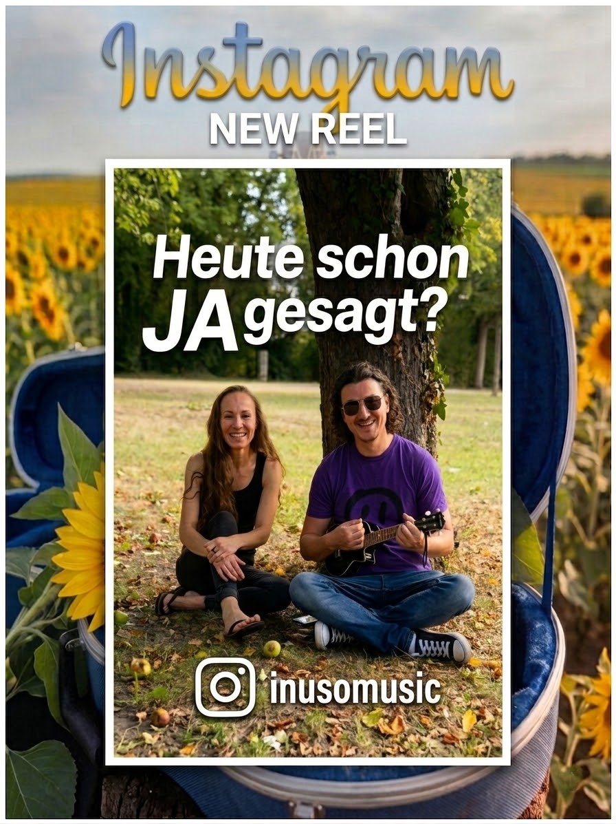 Zwei Personen am Baum sitzend mit Ukulele